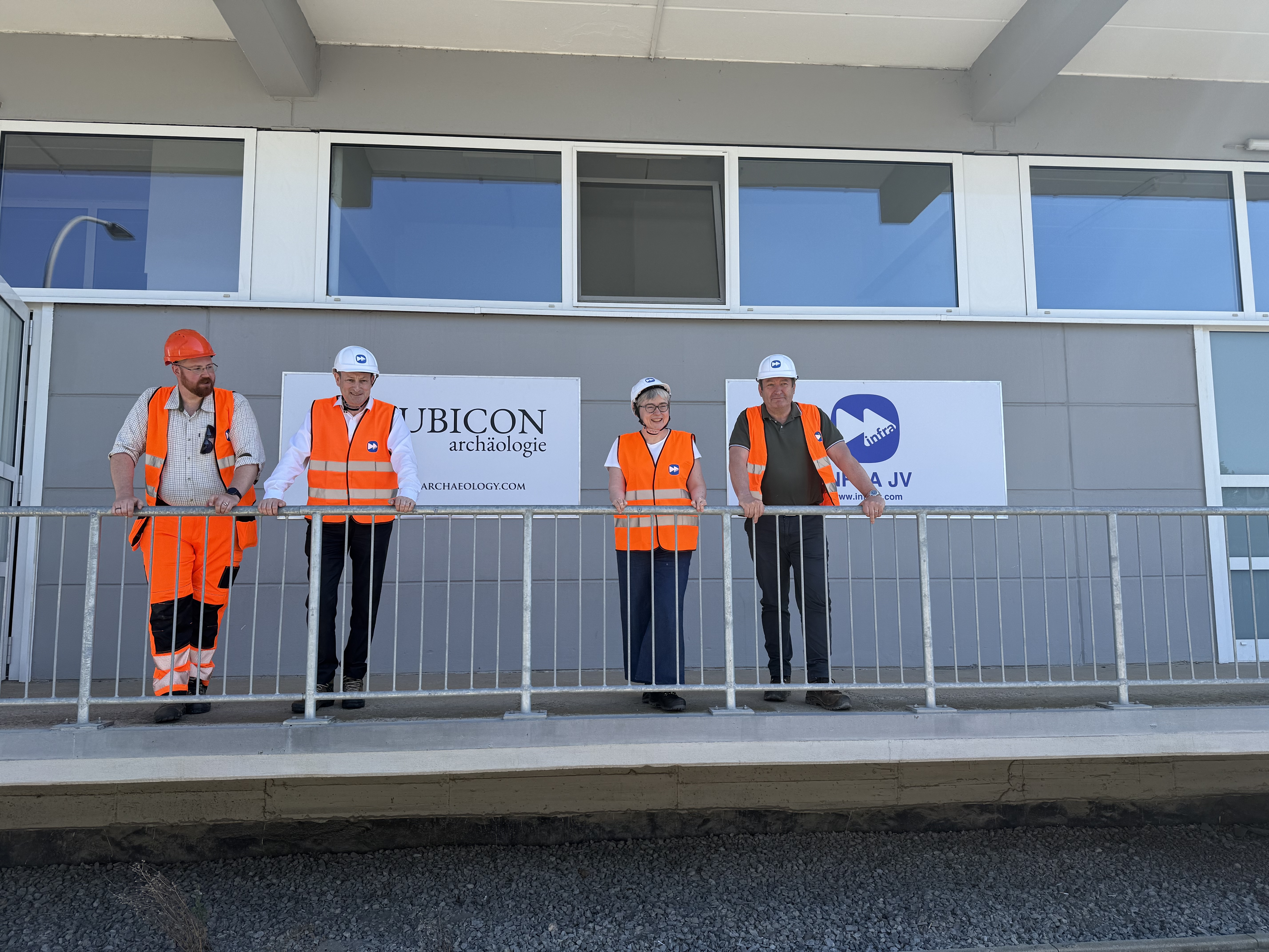 Infra Europe / Rubicon Archäologie GmbH HQ in Wurzburg with Michael Franz, James O'Shea, Maeve Collins and Colm Moloney.