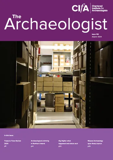 Cover of the Archaeologist Autumn 2024